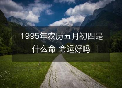 1995年农历五月初四是什么命 <font color='red'>命运</font>好吗