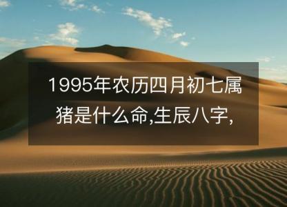 1995年农历四月初七属猪是什么命,生辰八字,五行,命运<font color='red'>解析</font>