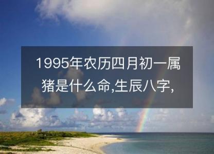 1995年农历四月初一属猪是什么命,生辰八字,五行,命运<font color='red'>解析</font>