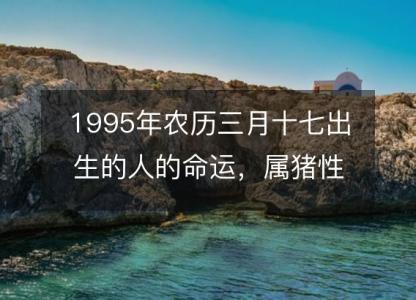 1995年农历三月十七出生的人的命运，属猪<font color='red'>性格特点</font> 八字五行